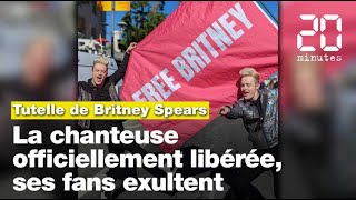 Tutelle de Britney Spears  La chanteuse officiellement libérée ses fans exultent [upl. by Neelik330]