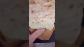 Who Can Swallow This Entire Chicken Caesar Salad Wrap 🌯 Whole wrap [upl. by Gorges]