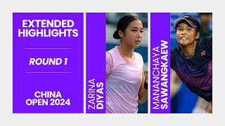 Zarina Diyas vs Mananchaya Sawangkaew  R1 China Open 2024  WTA Match Highlights [upl. by Chevy107]