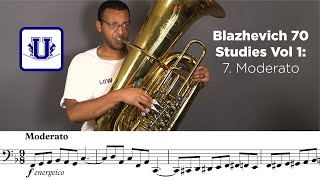 Blazhevich 70 Studies for BBb Tuba Vol 1 7 Moderato [upl. by Hank589]