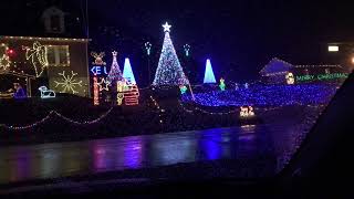 Christmas light show outside of Palmerton PA [upl. by Enyluqcaj]