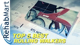 Top 5 Best Rollators or Rolling Walkers  Lightweight Stylish amp Compact [upl. by Ylrak]