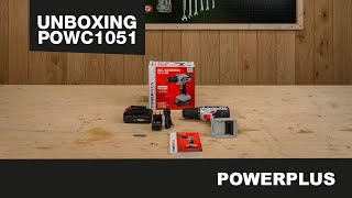 POWERPLUS  POWC1051 schroefboormachine Unboxing [upl. by Jon494]