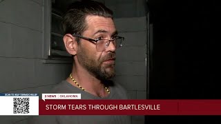 Tornado leaves wake of devastation in Bartlesville [upl. by Auqinahc164]