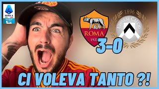 SEEEEEEE🔥🔥Una BELLISSIMA ROMA ASFALTA l’UDINESE🐺JURIC CORAGGIOSO👏RomaUdinese 30Serie A Enilive [upl. by Ayokal]