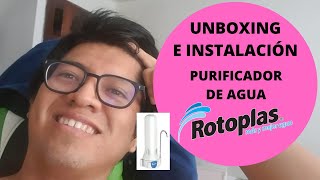 UNBOXING 4  PURIFICADOR DE AGUA SOBRE LAVADERO ROTOPLAS  INSTALACIÓN  WATER PURIFIER [upl. by Yelloh]