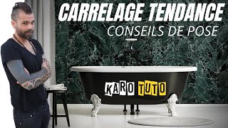 CARRELAGE TENDANCE CONSEILS DE POSE [upl. by Llerdna]