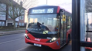 Common Journey on 195 8869 YX16OFV Ealing HospitalWharncliffe Drive  Boston Manor Station [upl. by Mela]