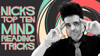 Nicks Top 10 Mind Reading Tricks [upl. by Alehtse]