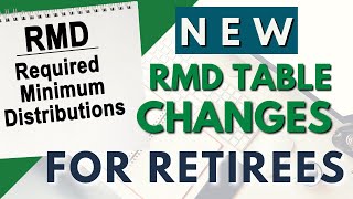 New RMD Tables for Retirees [upl. by Atirehs]