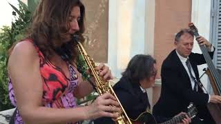 Cristiana sax trio  Besame Mucho  private event in Rome [upl. by Ayerhs168]