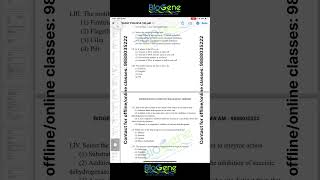 NEET PYQ 2014 Q5254 trending learn biology neet [upl. by Cheung]