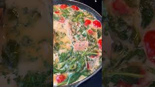 Tuscan Salmon food cooking salmon easyrecipe shorts [upl. by Hardwick]