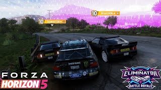 A VERY CLOSE RACE ME IN LVL 9 COSWORTH VS 2X LVL 10 HOONIGAN RS200  Forza Horizon 5  Eliminator [upl. by Deloris]