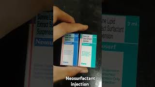 Neosurfactant injection uses neosurfactant neosurf prematurebaby lungs shorts trending prise [upl. by Rodolfo646]