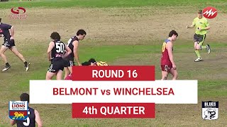 RD16 Belmont VS Winchelsea 4th QTR 03082024 [upl. by Sehcaep]