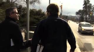 Reporter Walks Into Pole While Trying to Interview Lawyer [upl. by Eon158]