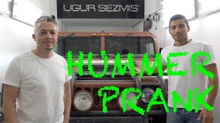 Hummer H1 Prank  Fortador powered by Lamborghini [upl. by Tnarb]