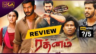 Rathnam Tamil Review amp My Ratings amp My Opinion No Spoiler  Vishal  PBS  Hari [upl. by Reave]