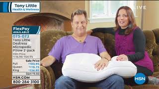 Tony Little DeStress Micropedic Pillow 2pack w2 Pillowc [upl. by Ebenezer]