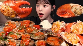 SUB구독자 천만 기념 대왕 치즈버터구이 랍스타에 간장게장 먹방🦀 한식 꿀조합 리얼사운드 10 Million Subs Celebration Mukbang Asmr [upl. by Proudlove816]