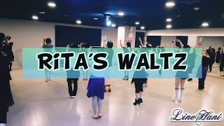 Ritas waltz🩵Line DanceWaltz LineLineHani🇰🇷 [upl. by Inesita]