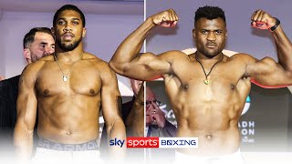 JOSHUA VS NGANNOU ⚖  FULL WEIGHIN [upl. by Timmons]