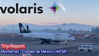 Trip Report VOLARIS A320  Monterrey  Ciudad de México AICM  Economy [upl. by Teria]