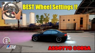 Best Wheel Settings For NO HESI Assetto Corsa 2024  Logitech G29 [upl. by Yetty916]