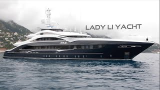 VISITING A 50 MILLION Mega Yacht  LADY LI [upl. by Kecaj]