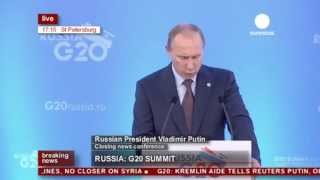 Putins speech at G20 closing press conference recorded live feed [upl. by Clio]