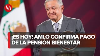 AMLO anuncia que hoy adultos mayores recibirán pago de pensión a través del Banco de Bienestar [upl. by Ribaudo]