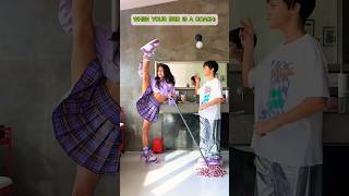 Rate our shoes 100💜 yanachirkina 😁 funvideo [upl. by Dorie660]