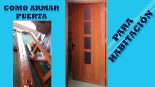 COMO HACER PUERTA DE ALUMINIO PARA HABITACIÓN – ELEGANTE Y FÁCIL COMO UNA PUERTA DE MADERA [upl. by Lion]