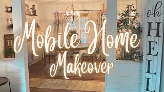 NEW MOBILE HOME MAKEOVER DIY COLUMNS DOUBLEWIDE MOBILE HOME [upl. by Herodias]