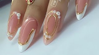 Diseños de UÑAS para NOVIA nails uñas novia boda [upl. by Wolpert928]