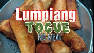 Lumpiang Togue Recipe Lutong Pinoy [upl. by Tertias]