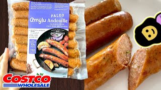 Amylu Paleo Andouille Chicken Sausages  Costco Product Review [upl. by Prochora703]