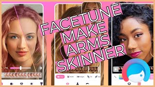 How to Make Arms Skinnier in Facetune 2023 [upl. by Linnell160]