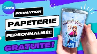 Formation Papeterie Personnalisée avec CANVA OFFERTE [upl. by Dorkas99]