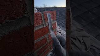 Brickwork Mortar Finishing asmr satisfyingvideo bricklayer [upl. by Sanfourd]