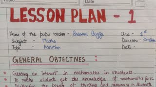 Maths Lesson plan on Addition Class 1 to class 5 [upl. by Aham]