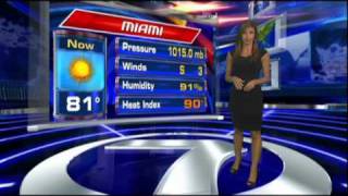 WSVN Weather Complete Local Weather Coverage Miami Fort Lauderdale Channel 7 News Fox WSVN TV18 [upl. by Anolla]