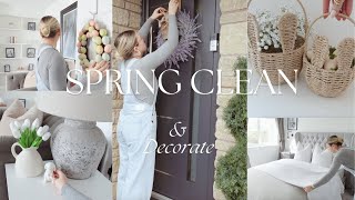 FIRST SPRING CLEAN 2024 amp DECORATE WITH ME 🌸 cleaning motivation amp easter  spring home decor [upl. by Mcneely]