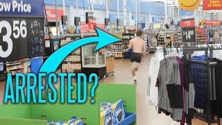 STREAKING WALMART FOR 1K SUBSCRIBERS ESCORTED [upl. by Evania]