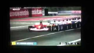 F1 2003 ps2 8car pileup [upl. by Alue]