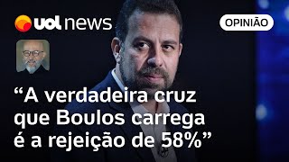 Datafolha em SP Rejeição de 58 no Datafolha torna Boulos inelegível  Josias de Souza [upl. by Atalaya]