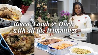 Perfect Roast Duck and Lamb Recipe With All The Trimmings [upl. by Kcirdot]