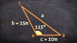 Applying the law of cosines when given SAS [upl. by Anihsat]