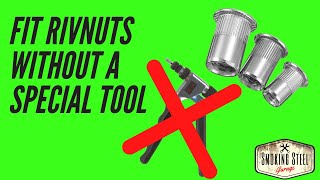 How to install rivnut rivet nuts or nutserts with no expensive tools [upl. by Devlen]